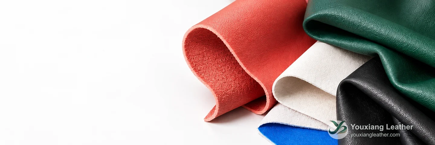 Illustrative composition of colored PU material folds